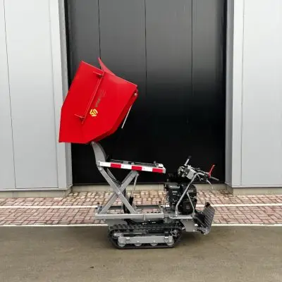 Alt= schaardumper op rupsen die te huur is bij vreetech verhuur